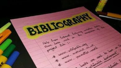 bibliography for school project